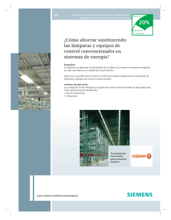 &iquest;C&oacute;mo ahorrar sustituyendo las l&aacute;mparas y - Fassa Ingenieria