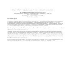 C&Oacute;MO Y CU&Aacute;NDO UTILIZAR OPIOIDES EN DOLOR CR&Oacute;NICO NO