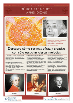 Descubre c&oacute;mo ser m&aacute;s eficaz y creativo con s&oacute;lo escuchar ciertas