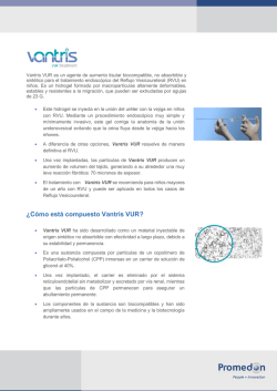 &iquest;C&oacute;mo est&aacute; compuesto Vantris VUR?