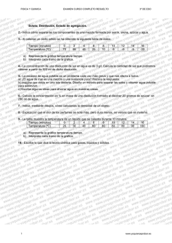 Soluto, Destilaci&oacute;n, Estado de agregaci&oacute;n. 2.- Indica c&oacute;mo