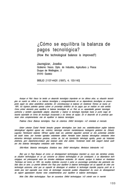 &iquest;C&oacute;mo se equilibra la balanza de pagos tecnol&oacute;gica?. IN: Sociedad