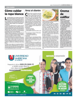 C&oacute;mo cuidar la ropa blanca Crema de coliflor - La Uni&oacute;n