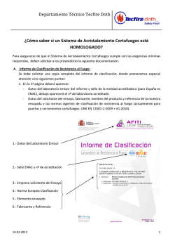 Departamento T&eacute;cnico Tecfire Doth &iquest;C&oacute;mo saber si un Sistema de