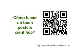C&oacute;mo hacer un buen posters cient&iacute;fico? - Ci20 pbworks