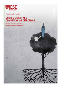 C&oacute;MO MEjORAR MIS COMPETENCIAS DIRECTIVAS