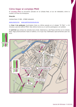 C&oacute;mo llegar al complejo PRAE