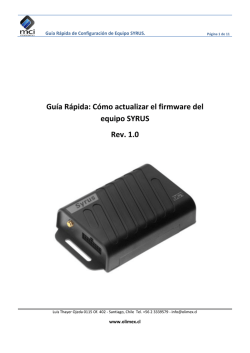 Gu&iacute;a R&aacute;pida: C&oacute;mo actualizar el firmware del equipo - Olimex