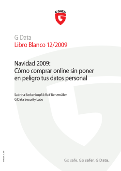 G Data Libro Blanco 12/2009 Navidad 2009: C&oacute;mo comprar online