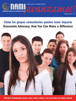 C&oacute;mo los grupos comunitarios pueden tener impacto - NAMI