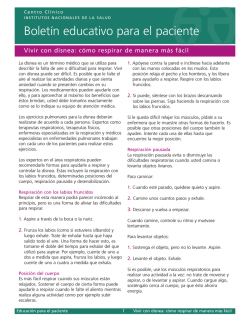 Vivir con disnea: c&oacute;mo respirar de manera m&aacute;s f&aacute;cil - NIH Clinical