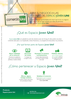 &iquest;Qu&eacute; es Espacio Joven Uni? &iquest;C&oacute;mo pertenecer a Espacio Joven