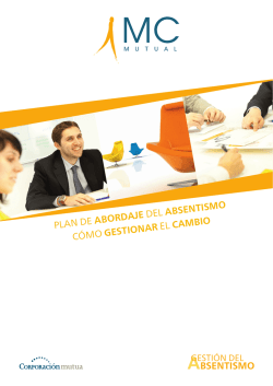 ABSENTISMO PLAN DE ABORDAJE DEL ABSENTISMO C&Oacute;MO