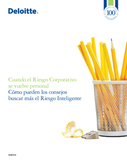 Cuando el Riesgo Corporativo se vuelve personal C&oacute;mo pueden