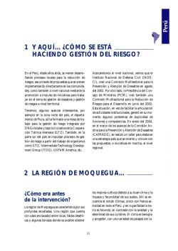 1 Y AQU&Iacute;... &iquest;C&Oacute;MO SE EST&Aacute; HACIENDO - BVPAD - Indeci