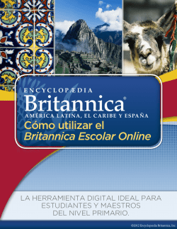 C&oacute;mo utilizar el Britannica Escolar Online