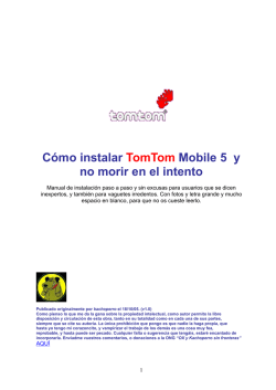 C&oacute;mo instalar TomTom Mobile 5 y no morir en el intento - robser.es