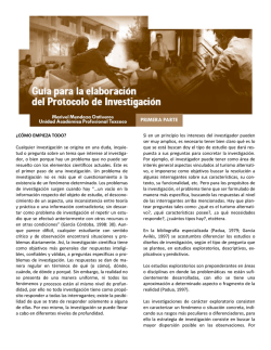 &iquest;C&Oacute;MO EMPIEZA TODO? Cualquier investigaci&oacute;n se origina en