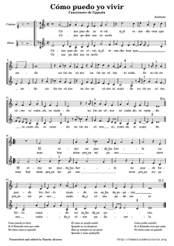 C&oacute;mo puedo yo vivir