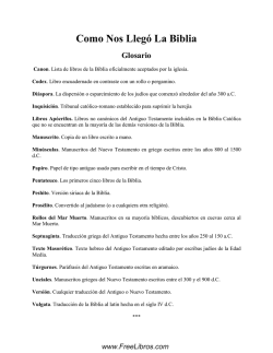 C&oacute;mo nos lleg&oacute; la Biblia - www.FreeLibros.com - Xlibros-librer&iacute;a