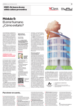 M&oacute;dulo 9: El error humano: &iquest;C&oacute;mo evitarlo? - Papel Digital