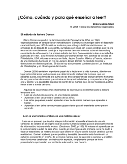&iquest;C&oacute;mo, cu&aacute;ndo y para qu&eacute; ense&ntilde;ar a leer? - Valle de Filadelfia