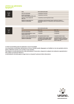 &iquest;C&oacute;mo se administra Apoptus&reg;? - Uranovet