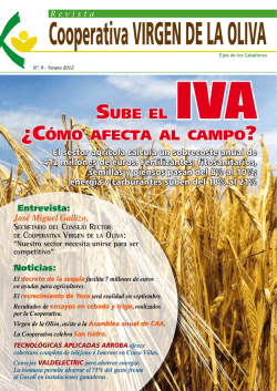 Sube el &iquest;C&oacute;mo afeCta al Campo - Cooperativa Virgen de la Oliva
