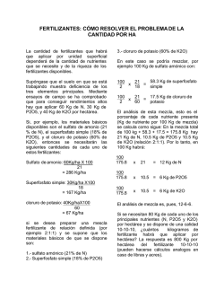 FERTILIZANTES: C&Oacute;MO RESOLVER EL - GEOCITIES.ws