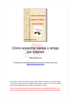 C&oacute;mo encontrar pareja o amigo por Internet - BuscoCita.com