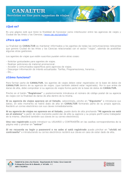 &iquest;Qu&eacute; es? &iquest;Para que vale? &iquest;C&oacute;mo funciona? - Ciudad de las Artes