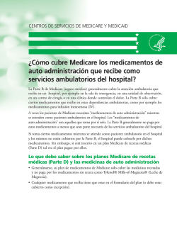 &iquest;C&oacute;mo cubre Medicare los medicamentos de auto - Medicare.gov