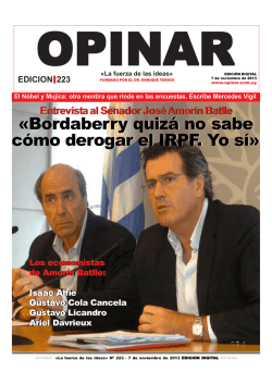 &laquo;Bordaberry quiz&aacute; no sabe c&oacute;mo derogar el IRPF. Yo s&iacute; - Opinar