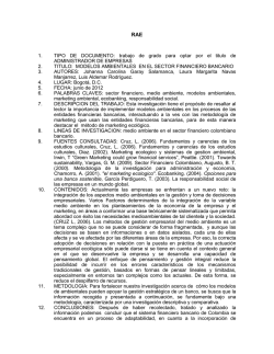 &iquest;C&Oacute;MO LOS MODELOS DEL MARKETING AMBIENTAL PUEDEN