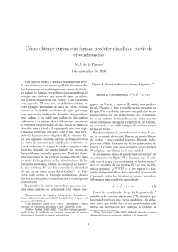 C&oacute;mo obtener curvas con formas predeterminadas a partir de