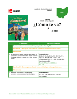 &iquest;C&oacute;mo te va? - Glencoe