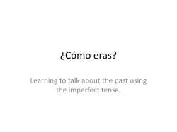 &iquest;C&oacute;mo eras? - Ms. Torres