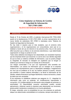 C&oacute;mo Implantar un Sistema de Gesti&oacute;n de Seguridad de