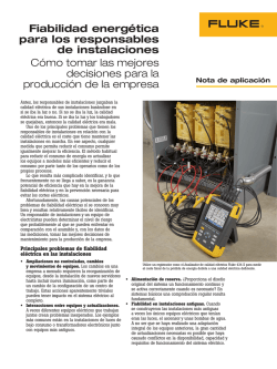 Fiabilidad energ&eacute;tica para los responsables de instalaciones C&oacute;mo