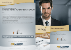 c&oacute;mo recomendar VENETO de HANSATON. - Multiacustica