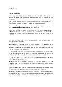 Respaldame &iquest;C&oacute;mo funciona? Para poder utilizar este - Movistar