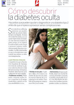 (C&oacute;mo des(sulDr,r la diabetes ()culta