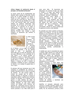 &iquest;C&oacute;mo integrar mi matrimonio desde el principio a la Facultad de