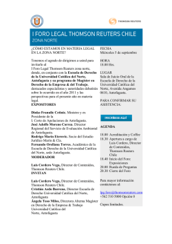 &iquest;C&Oacute;MO ES EN LA ZO Tenemos el invitarlo al I Foro Lega - Inicio