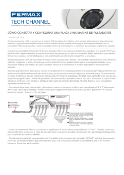 C&Oacute;MO CONECTAR Y CONFIGURAR UNA PLACA LYNX - FERMAX