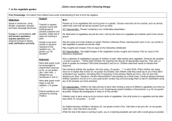 &iexcl;C&oacute;mo crece nuestro jard&iacute;n! (Growing things) 1. In the vegetable