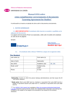 Manual GUIA sobre c&oacute;mo cumplimentar correctamente el