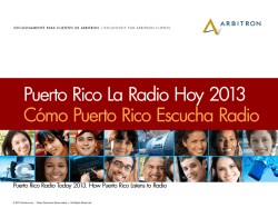 Puerto Rico La Radio Hoy 2013 c&oacute;mo Puerto Rico Escucha Radio