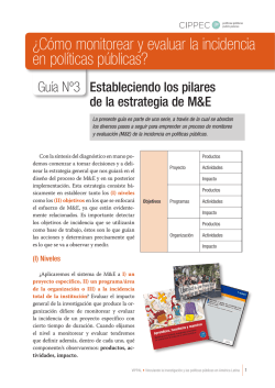 &iquest;C&oacute;mo monitorear y evaluar la incidencia en pol&iacute;ticas p&uacute;blicas?