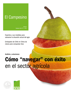 C&oacute;mo &ldquo;navegar&rdquo; con &eacute;xito en el sector agr&iacute;cola - Sociedad Nacional